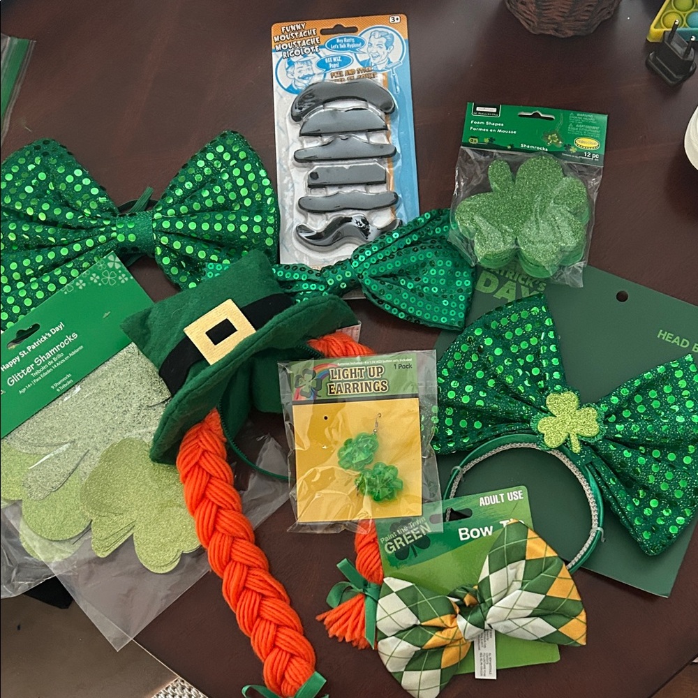 St. Patrick's Day Variety Bundle - Sequins, Glitter, and Shamrock Accents